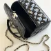 Chanel Black patent leather box bag top quality #A45530