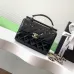 Chanel Black patent leather box bag top quality #A45530