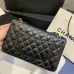 Chanel Women's cross-body bag in black Top grade version lambskin classic flap top quality #999925121