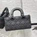 DIOR AAA+ Small Lady D-joy Bag Ultramatte Black #A36457