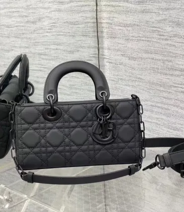 DIOR AAA+ Small Lady D-joy Bag Ultramatte Black #A36457