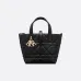 Dior Black Quilted Leather Tote Bag #A45652