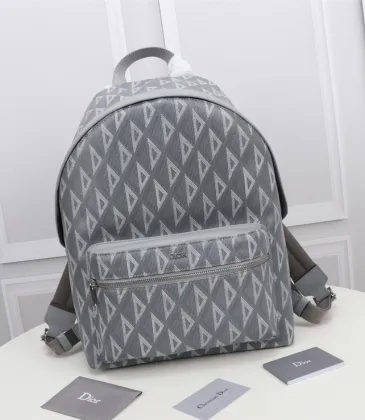 Dior CD Diamond Rider backpack 1:1 original Quality Gray/Black #999934425