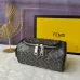 Fendi Cylinder cosmetic bag with handle and double zipper bag #A26243