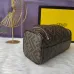 Fendi Cylinder cosmetic bag with handle and double zipper bag #A26243