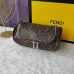 Fendi Cylinder cosmetic bag with handle and double zipper bag #A26243