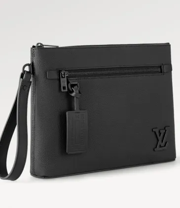 Louis Vuitton Original Takeoff Pouch Aerogram Black AAA Quality #A32505