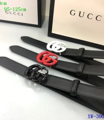 Gucci AAA+ Leather Belts W3cm #9129903