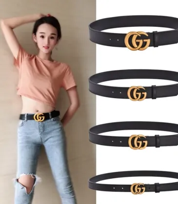 Women's Gucci 1:1 leather Belts 2-7cm #9126733