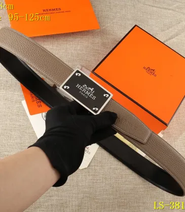 HERMES AAA+ Leather Belts W3.8cm #9129491