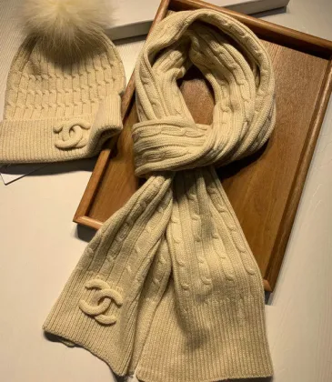 Chanel Wool knitted Scarf and cap #999909617