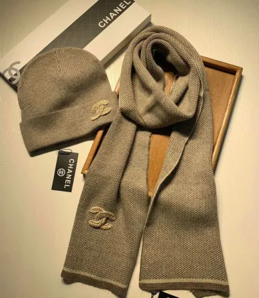 Chanel Wool knitted Scarf and cap #999909624