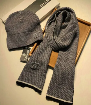 Chanel Wool knitted Scarf and cap #999909626