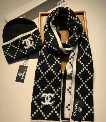 Chanel Wool knitted Scarf and cap #999909627