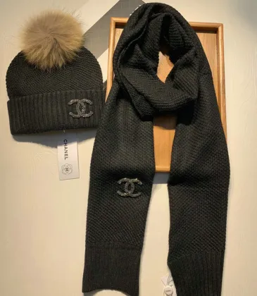 Chanel Wool knitted Scarf and cap #999909642