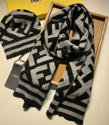 Fendi Wool knitted Scarf and cap #999909594