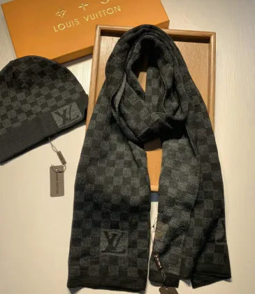 Louis Vuitton Wool knitted Scarf and cap #999909591