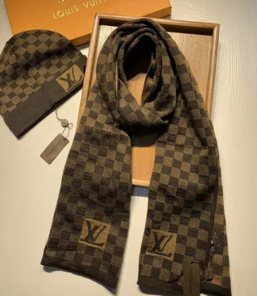 Louis Vuitton Wool knitted Scarf and cap #999909592