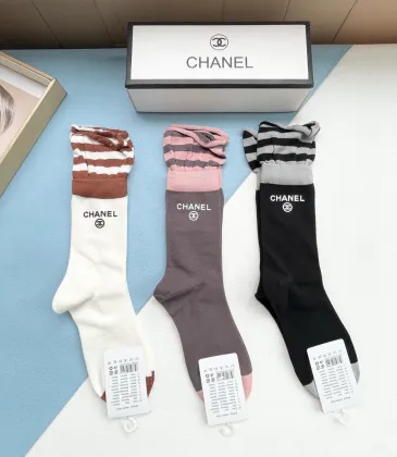 Chanel socks (3 pairs)  #A36993