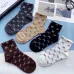 Gucci Striped Cotton Crew Socks with Logo #A45586