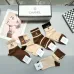 Women's Chanel Socks in Brown and Beige #A45589