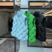 BV Woven Unisex Down Vests Green/Black/Skyblue #999930816