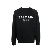 Balmain Pairs Hoodie Black #A44484