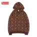 Supreme LV Hoodies for Men Women in Red coffee #99117748