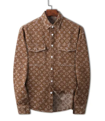 Louis Vuitton Denim Shirt Jackets for MEN #A26520