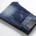 2021 new men's jeans blue stretch European and American personality zipper decoration jeans trendy men #99905875