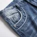 2021 new men's jeans blue stretch European and American personality zipper decoration jeans trendy men #99905875