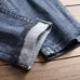 European and American jeans men's street fashion brand motorcycle men's personality wrinkled slim stretch tide jeans #99905862