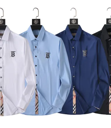 Burberry Shirts for Men's Burberry Long-Sleeved Shirts #A27015