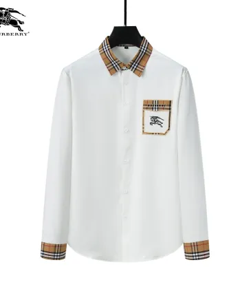 Burberry Shirts for Men's Burberry Long-Sleeved Shirts #A27578