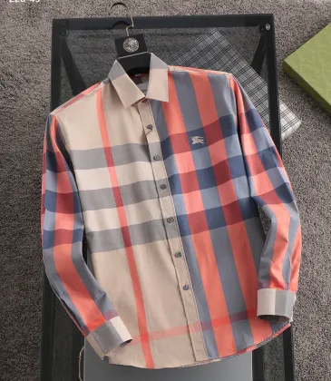 Burberry Shirts for Men's Burberry Long-Sleeved Shirts #A29103