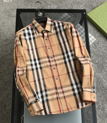 Burberry Shirts for Men's Burberry Long-Sleeved Shirts #A29138