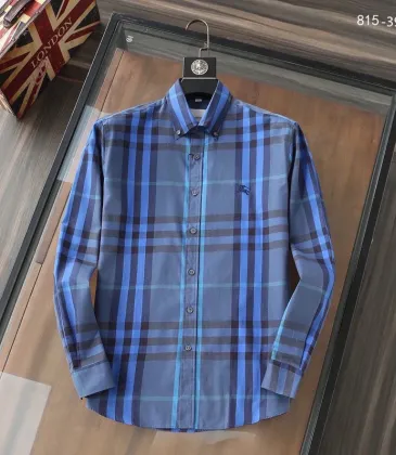 Burberry Shirts for Men's Burberry Long-Sleeved Shirts #A29142