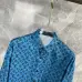 Louis Vuitton Monogram long sleeve shirt Black/Blue/White #9999938390