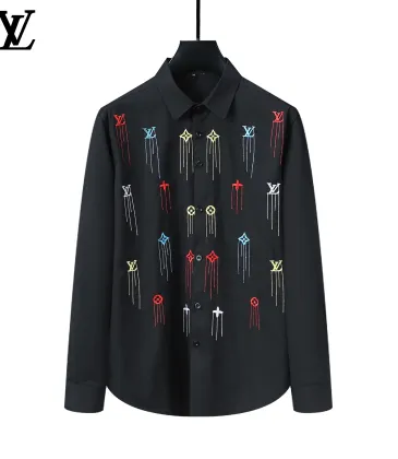 Louis Vuitton Shirts for Louis Vuitton long sleeved shirts for men #A27574