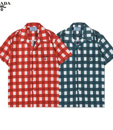 Prada Shirts for Prada Short-Sleeved Shirts For Men #999925371