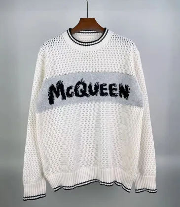 Alexander McQueen Sweaters White/Red #A23145