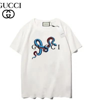 Brand G Men's  Women's White T-Shirt with Snake Print #A45573