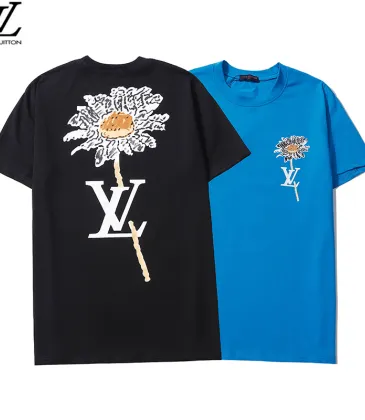 Louis Vuitton T-Shirts for Men Women Black/Blue #99899944