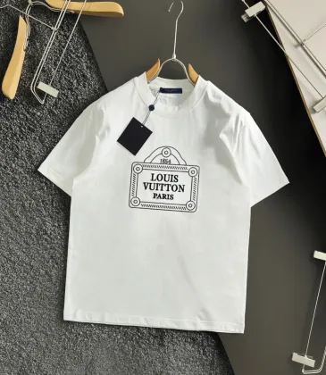 Louis Vuitton AAA Letter Embroidered T-Shirts for Men' Polo Shirts #A33202