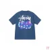 Stussy 2024 New Summer Collection Dice and Alphabet Print Loose Half Sleeve Stussy T-shirt for Men and Women, 230g Pure Cotton Tubular Fabric, Sizes S-XXL #A33191