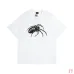 Stussy Spider pattern printed loose short-sleeved T-shirt for men and women, 230g pure cotton stussy cylindrical fabric  #A33115