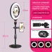 Selfie Ring Light with Tripod Stand &amp; Cell Phone Holder for Live Stream/Makeup, Mini Led Camera Ringlight for YouTube Videos/Photography #99906251