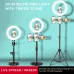 Selfie Ring Light with Tripod Stand &amp; Cell Phone Holder for Live Stream/Makeup, Mini Led Camera Ringlight for YouTube Videos/Photography #99906251