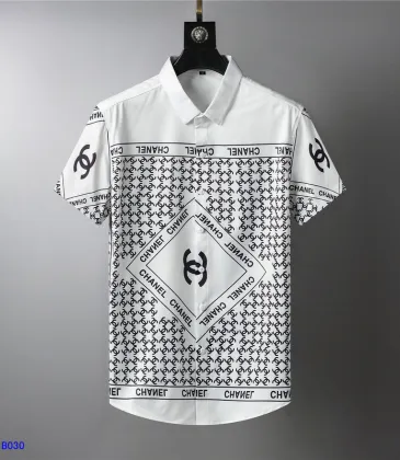 Brand Chanel Shirts for Brand Chanel Short sleeved shirts for men #99905209