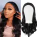 wig female ice silk hair with hair scarf wig body big wave long curl wig chemical fiber hair set (240g, 22in) #999909686